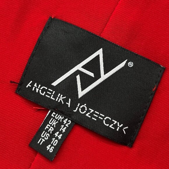 Angelika Jozefczyk/Wolf & Badger red tulle dress 10 - Picture 6 of 10